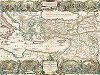Карта Средиземноморья с указанием пути, который прошел апостол Павел, и сценами из его Деяний. De Beschryvingh van de Reysen Pauli, en van de Andree Apostelen. 