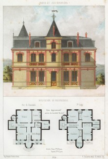 Бургундский домик (из популярного у парижских архитекторов 1880-х Nouvelles maisons de campagne...)
