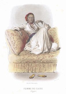 Египтянка из Каира. Лист из серии Musée Cosmopolite; Musée de Costumes, Париж, 1850-63