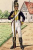 1806 г. Фузилер лейб-гренадерского полка Великого герцогства Баден. Коллекция Роберта фон Арнольди. Германия, 1911-29