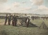 Замена колёсной базы орудия батареи французской горной артиллерии. L'Album militaire. Livraison №7. Artillerie montée. Париж, 1890