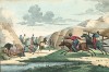 Казачьи игры в степи. Moeurs et costumes des Russes ... par A.-G. Houbigant, л. 50, Париж, 1817