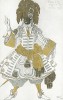 Phorphyrophores (людоед) Леон Бакст, эскиз костюма для балета "Спящая красавица". L'oeuvre de Léon Bakst pour La Belle au bois dormant, л.I. Париж, 1922