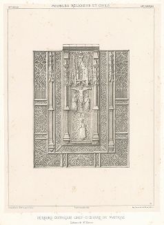 Французский замок - шедевр готического искусства, XV век. Meubles religieux et civils..., Париж, 1864-74 гг. 
