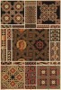 Деревянная мозаика готического периода, украшающая кафедры храмов в Орвието и Вероне (Италия) (лист 39 альбома "Сокровищница орнаментов...", изданного в Штутгарте в 1889 году)