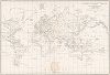 Меркаторская карта всего света или Генеральная карта к путешествию капитана Крузенштерна.