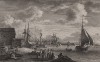 Вид на восточный пирс в порту Кале (лист 25 из альбома гравюр Nouvelles vues perspectives des ports de France..., изданного в Париже в 1791 году)