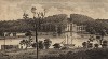 Живописный вид на Ньюстед-Парк, поместье лорда Байрона в графстве Ноттингемшир (из A New Display Of The Beauties Of England... Лондон. 1776 г. Том 2. Лист 91)
