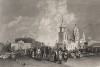Санкт-Петербург. Сенной рынок. Russia illustrated. Лондон, 1835