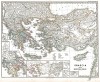 Греция во времена миграции дорийских племён. Карта из "Atlas Antiquus" (Древний атлас) Карла Шпрюнера и Теодора Менке, Гота, 1865 год