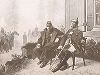 3 сентября 1870 г. Наполеон III и Бисмарк утром после взятия Седана. Bismarck-Denkmal für das Deutsche Volk von Bruno Garlepp. Берлин, 1913