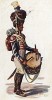 Барабанщик гвардейской пехоты королевства Бавария эпохи наполеоновских войн. Коллекция Роберта фон Арнольди. Германия, 1911-29