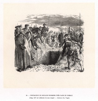 «История моего времени», гл.XIV. Погребение прусских солдат, погибших в сражении при Кессельсдорфе 15 декабря 1745 г. Победители-пруссаки потеряли 5000 убитыми, австро-саксонцы - в два раза больше солдат и 40 орудий.