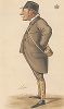 Генри Ховард (1833 -1898) - 18-й герцог Саффолк и 11-го герцог Беркшир, член палаты лордов. Карикатура из знаменитого британского журнала Vanity Fair. Лондон, 1887