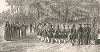Офицеры 2-го пехотного полка принца Гики Господаря Валахии танцуют рондо 16 июля 1837 года (из Voyage dans la Russie Méridionale et la Crimée... Париж. 1848 год (лист 18))