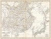 Карта Китая и Японии (China and Japan) из The Royal Atlas оf Modern Geography Exhibiting, in a Series of Entirely Original and Authentic Maps... Картограф Александр Кейт Джонстон. Лондон, 1893