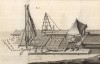 Плотницкие работы. Современный способ возведения опоры мостов (Ивердонская энциклопедия. Том III. Швейцария, 1776 год)