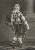 Парадный мужской портрет кисти Антониса ван Дейка. Лист из знаменитого издания Galérie du Palais Royal..., Париж, 1808