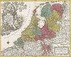 Карта семи нидерландских штатов. Belgica Foederata complectens Septem Provincias ducatum Geldriae, comitatus Hollandiae et Zelandiae, dioeceses Trajectum, Transisulaniam, Groningam et ...