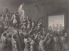 Генерал Джон Фремон, провозглашая Аризону и Нью-Мехико американскими территориями (1846), поднимает специально сшитый его женой флаг. Gallery of Historical and Contemporary Portraits… Нью-Йорк, 1876