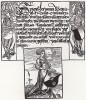 Альбрехт Дюрер. Титульный лист издания Spiegel der waren Rhetoric (нем.), выпущенного в 1493 году