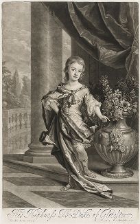 Портрет Его Высочества герцога Глостерского. Меццо-тинто Джона Смита по оригиналу Годфри Неллера, 1691 год.