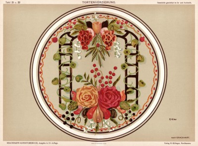 Декор круглого торта от кондитера Карла Кранкхарта