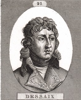 Жозеф-Мари Дессе (1764-1834), сын лекаря, солдат национальной гвардии (1789), борец за присоединение к Франции Савойи, герой Итальянской компании, бригадный (1803) и дивизионный генерал (1809).