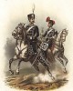 Кавалеристы 1-го и 2-го лейб-гусарских полков прусской армии в униформе образца 1870-х гг. Preussens Heer. Берлин, 1876