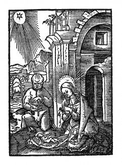 Рождество. Из Benedictus Chelidonius / Passio Effigiata. Монограммист N.H. Кёльн, 1526