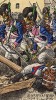 1813 г. Горнист и рядовой 5-го полка легкой пехоты королевства Бавария. Коллекция Роберта фон Арнольди. Германия, 1911-29
