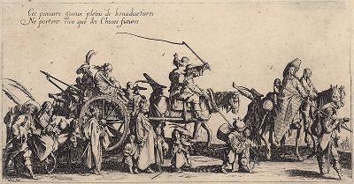 Офорт Жака Калло из сюиты "Цыгане", лист 2, около 1621-31 гг