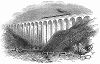 Грандиозный железнодорожный виадук в городе Фолкстон английского графства Кент, построенный в 1844 году выдающимся британским инженером и конструктором Сэром Уильямом Кабиттом (1785 -- 1861) (The Illustrated London News №92 от 03/02/1844 г.)