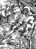 Воздвижение креста. Из Speculum Passionis. Гравировал Ганс Бальдунг Грин, издал Ульрих Пиндер. Нюрнберг, 1507