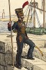 1810 г. Солдат подразделения морской пехоты императорской гвардии Наполеона. Коллекция Роберта фон Арнольди. Германия, 1911-28