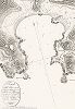 План губы Тайо-еон на острове Нукагиве в долготе от Гренвича 139'39'45 W. в ширине 8'56'19. Склонение магнитной стрелки 4'36'30. восточное. 1804 год.