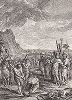 Манлий Торкват приказывает убить своего сына. Лист из "Краткой истории Рима" (Abrege De L'Histoire Romaine), Париж, 1760-1765 годы