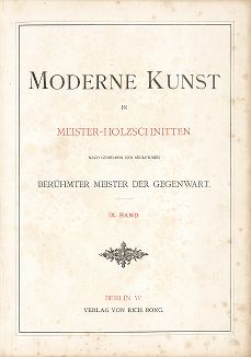 Титульный лист издания Moderne Kunst..., т. 9, Берлин, 1895 год. 