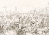 Сражение на улицах Вероны между венецианцами и миланцами 20 ноября 1439 года. Storia Veneta, л.76. Венеция, 1864