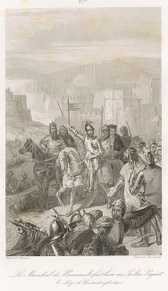 1402 г. Маршал Франции Жан II ле Менгр Бусико (1366-1421) во главе 600 французских рыцарей и 1600 пехотинцев снимает турецкую осаду Константинополя.
