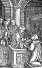 Святое причастие. Иллюстрация Ганса Шауфелейна к Via Felicitatis. Издал Johann Miller, Аугсбург, 1513