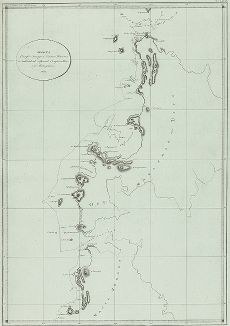 Карта северно-западной части Нипона и западных берегов острова Иессо или Матзумайя