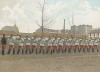 Учебное подразделение французской кавалерии. Стрельба из карабина. L'Album militaire. Livraison №3. Cavalerie. Serviсe interieur. Париж, 1890