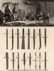 Скульптура. Различные виды работ с мрамором, инструменты (Ивердонская энциклопедия. Том IX. Швейцария, 1779 год)