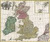 Карта Англии, Шотландии и Ирландии. Nova Totius Angliae Scotiae et Hiberniae.