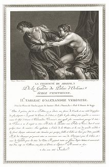 Целомудрие Иосифа кисти Алессандро Турки. Лист из знаменитого издания Galérie du Palais Royal..., Париж, 1808