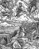 Откровение Иоанна Богослова. Ангелы, убирающие урожай. Ганс Бургкмайр для Martin Luther / Neues Testament. Издал Сильван Отмар, Аугсбург, 1523. Репринт 1930 г.