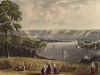 Вид на Сену у аббатства Жюмьеж (из Picturesque Tour of the Seine, from Paris to the Sea... (англ.). Лондон. 1821 год (лист XIX))