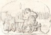 Под диктовку Амура. Литографировал Филипп-Огюст Эннекен. Recueil d'esquisses et fragmens de compositions, tirés du portefeuille de Mr. Hennequin. Турне (Бельгия), 1825