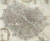 Карта-план город Турне. Tornacum. Civitates orbis terrarum. Liber quartus urbium praecipuarum totius mundi Франца Хогенберга и Георга Брауна, Кёльн, 1588-97